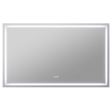 ANZZI 36in x 60in Frameless LED Front/Back Light Bathroom Mirror With Defogger BA-LMDFX021AL